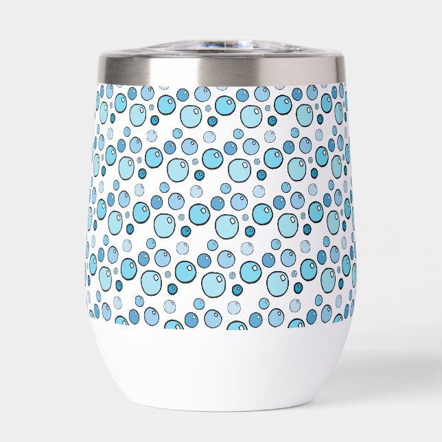 Bubbles Thermal Wine Tumbler (Front)