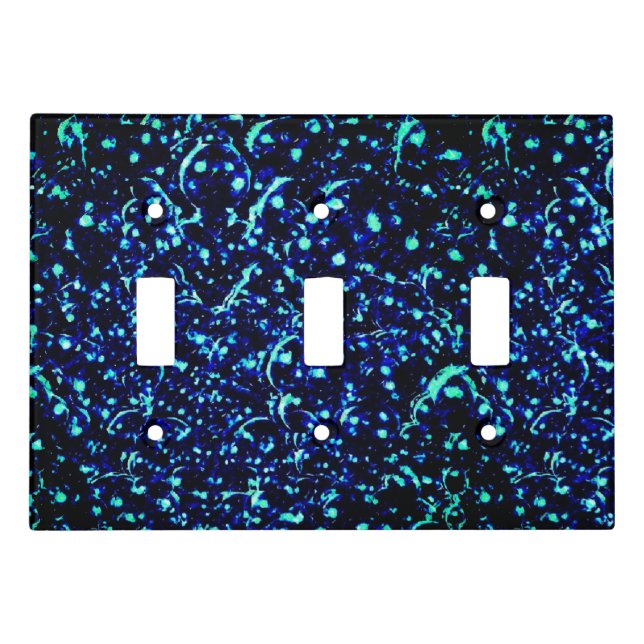 Bubbles Triple Toggle Light Switch Cover (Front)