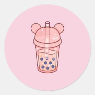 Bubbletea Classic Round Sticker