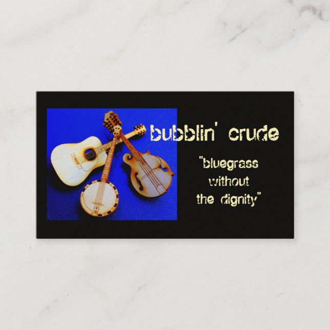 bubblin' identity business card (Front)