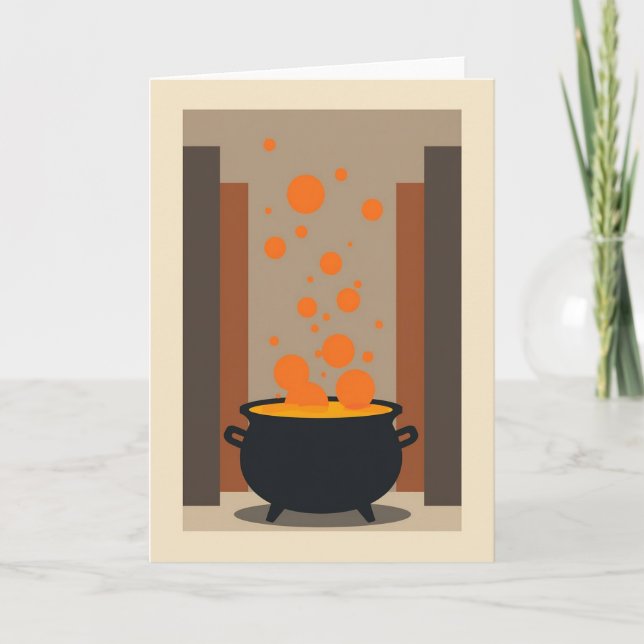 Bubbling Brew Pot Card (Front)