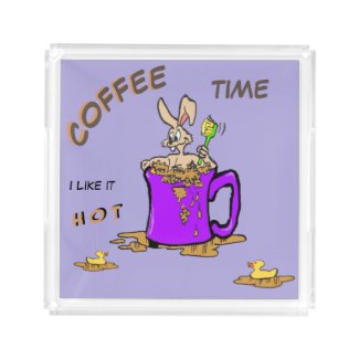 Bubbling Bunny Coffee Lover Cust. Serving Tray