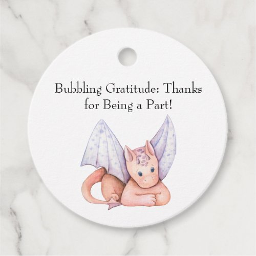 Bubbling Gratitude Thanks for Being a Part  Favor Tags