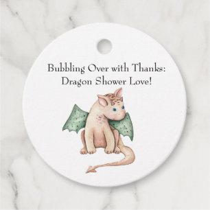 Bubbling Over with Thanks: Dragon Shower Love! Favor Tags