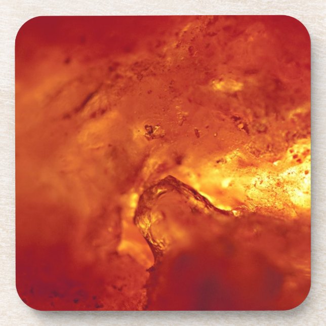 Bubbling Red Hot Lava Drink Coaster (Front)