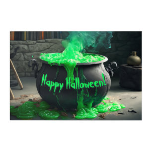 Bubbling Witch's Cauldron Halloween Acrylic Print