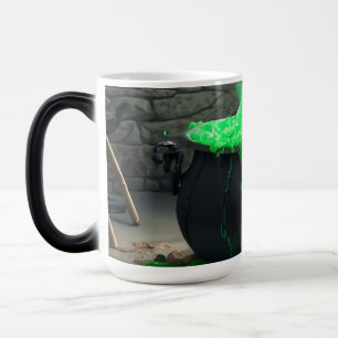 Bubbling Witch's Cauldron Halloween Color Morph Mug