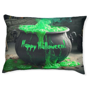 Bubbling Witch's Cauldron Halloween Pet Bed