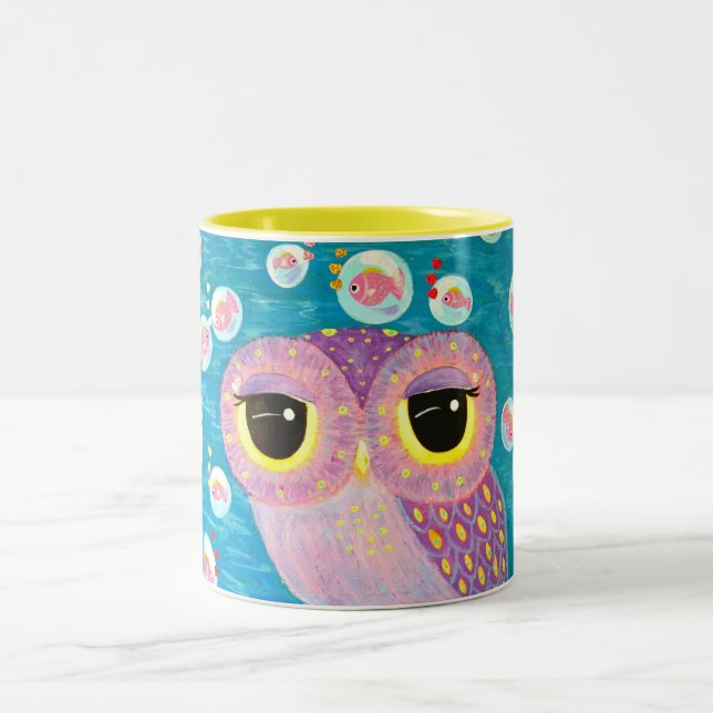 Bubbling With Love Two-Tone Coffee Mug (Center)