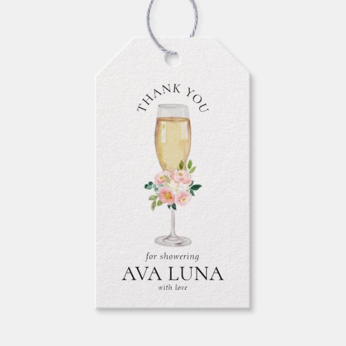 Bubbly and Brunch Bridal Shower Gift Tags