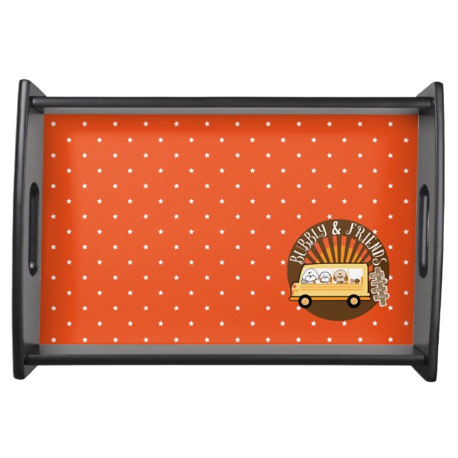 bubbly and friends-take a trip serving tray (Front)