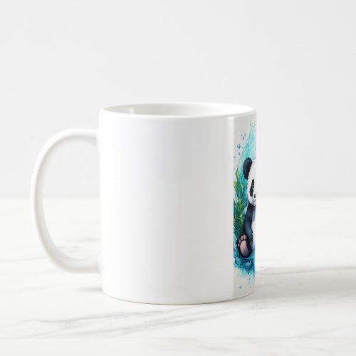 Bubbly Baby Panda Underwater Adventures Mug