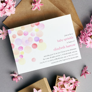 Bubbly Baby Sprinkle Invitation