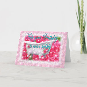 Bubbly Birthday-customizable Card