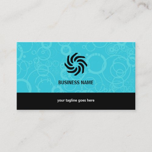 Bubbly Blue Business Card Templates