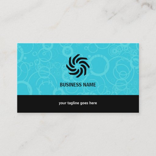 Customizable Bubbly Blue Business Card Templates