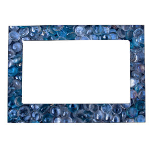 Bubbly Blue Marbles in Shallow Water Magnetic Frame