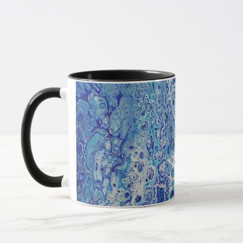 Bubbly blue mug