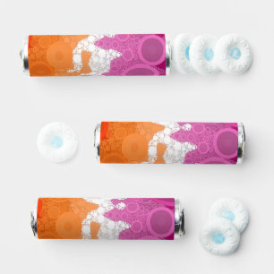 Bubbly Bohemian Groovy Abstract Lesbian Pride Flag Breath Savers® Mints