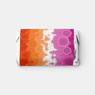 Bubbly Bohemian Groovy Abstract Lesbian Pride Flag Hershey's Miniatures