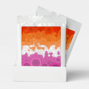 Bubbly Bohemian Groovy Abstract Lesbian Pride Flag Lemonade Drink Mix