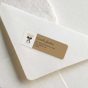 Bubbly Bridal Brunch Return Address Label