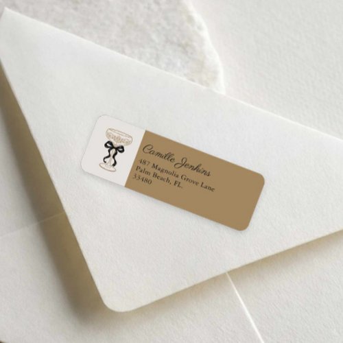 Bubbly Bridal Brunch Return Address Label