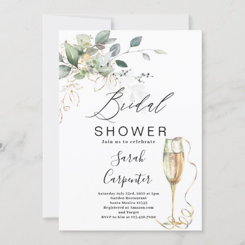 Bubbly Bridal Shower invitation