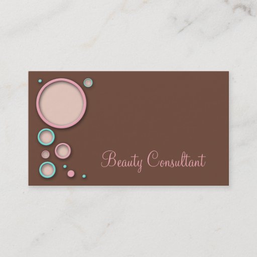 Customizable Bubbly Brown Business Cards