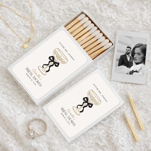 Bubbly Brunch Bridal Shower Matchbox Favor Matchboxes