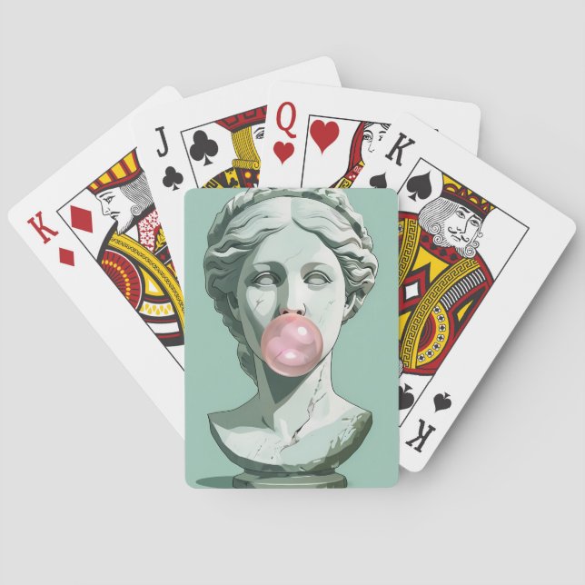 Bubbly Bubbly Gum Bust Poker Cards (Back)
