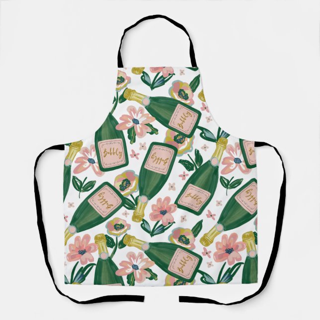 Bubbly Champagne Apron (Front)