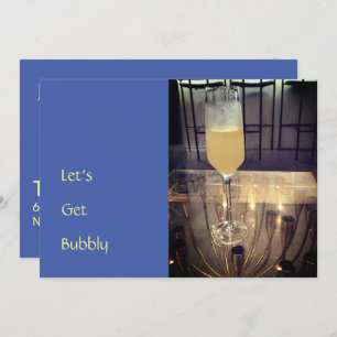 Bubbly Champagne Toast Party Invitation
