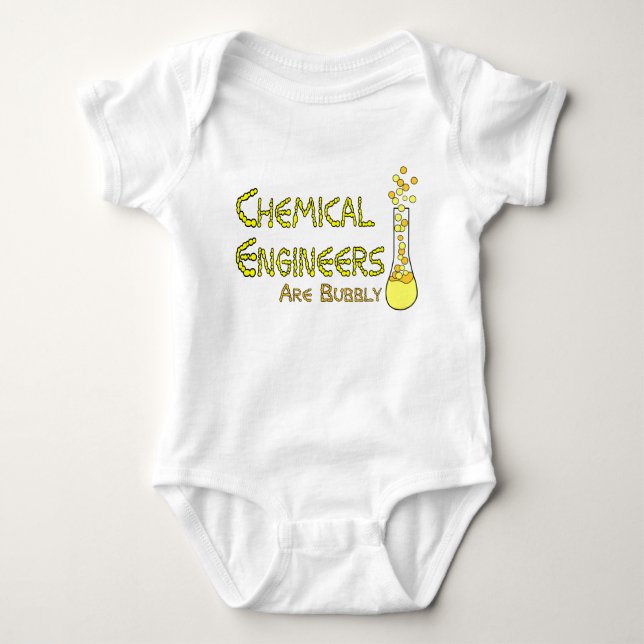 Bubbly Chemical Engineers Baby Bodysuit (Front)