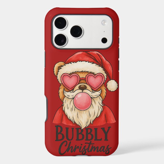  Bubbly Christmas Bear Case-Mate iPhone Case (Back)