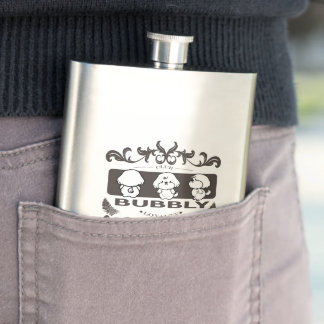 Bubbly club hip flask