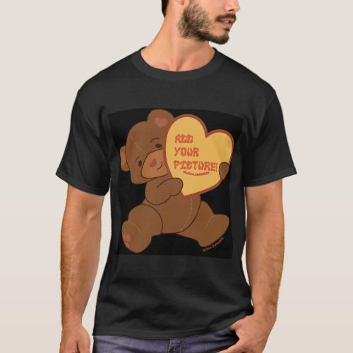 Bubbly Cute Bear Brown Colorway T_Shirt