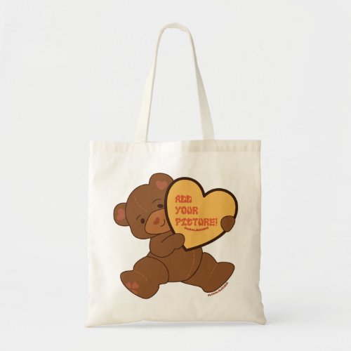 Bubbly Cute Bear Brown Colorway Tote Bag