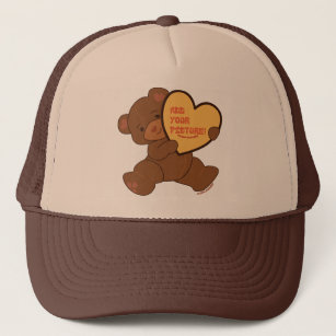 Bubbly Cute Bear Brown Colorway Trucker Hat