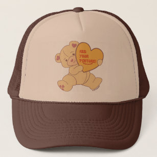 Bubbly Cute Bear Pink Colorway Trucker Hat