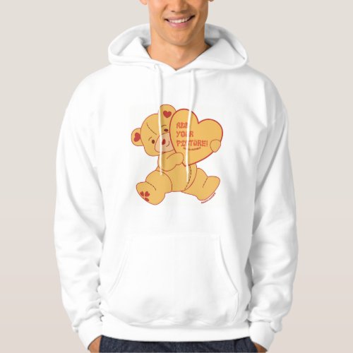 Bubbly Cute Bear Red Colorway Hoodie - beige cute cartoon valentine's bear where you can add your own image