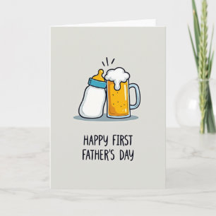 Bubbly Fathers Day Drink Card