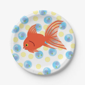 Bubbly Fish Birthday plates