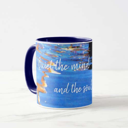 Bubbly Fountains Ripples Reflections Zen Quote Mug