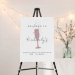 Bubbly Girls Weekend Bachelorette Welcome Sign