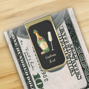 Bubbly Gold Finish Money Clip