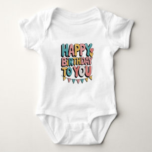 Bubbly Happy Birthday Baby Bodysuit