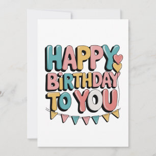 Bubbly Happy Birthday Invitation