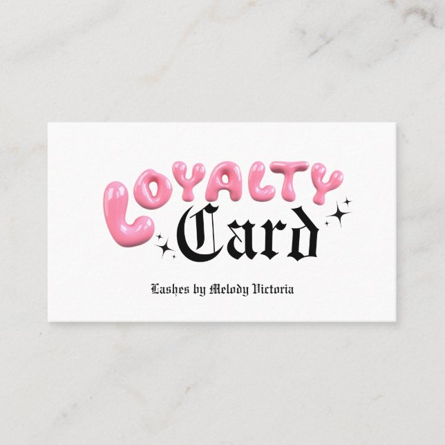Bubbly Loyalty Business Card (Front)