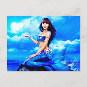 Bubbly Mermaid Postcard
